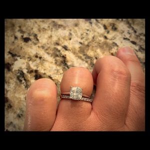 Wedding Ring Set Moissanite 1.5 ct